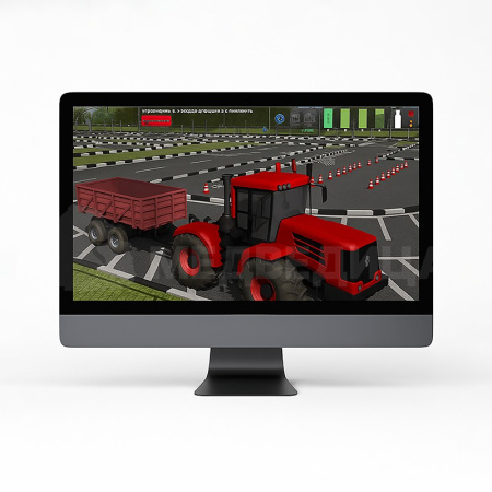 Симулятор трактора v2024 Pro (K-744, МТЗ-82, 7 упражнений)